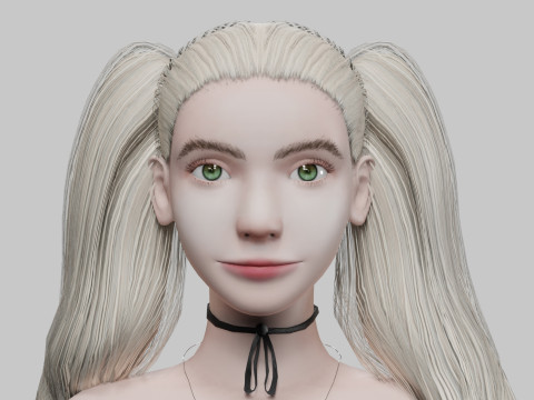 Pretty Basic Woman V32838 3D Model