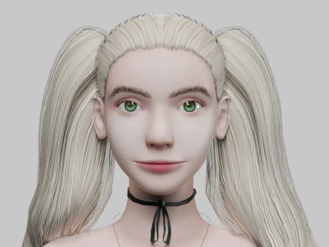 सुंदर बुनियादी महिला V32838 3D मॉडल