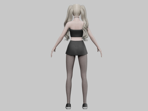 Pretty Basic Woman V32838 3D Model