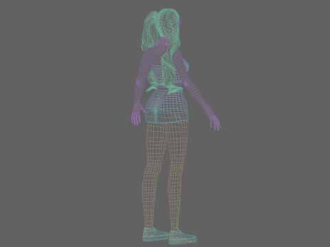 Pretty Basic Woman V32838 3D Model