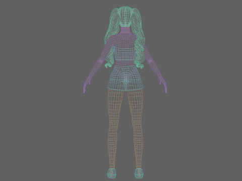 Pretty Basic Woman V32838 3D Model