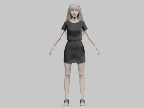 Pretty Beautiful woman V33045 Modello 3D