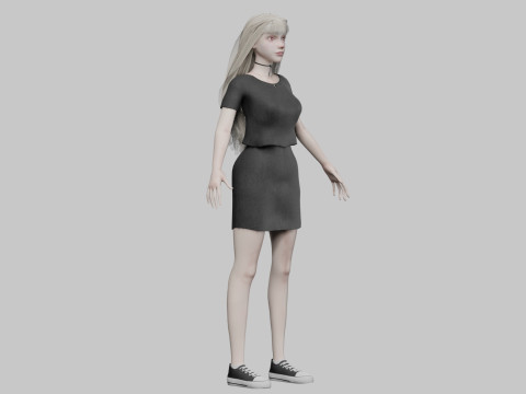 Pretty Beautiful woman V33045 Modello 3D