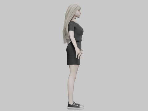 Pretty Beautiful woman V33045 Modello 3D