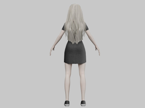Pretty Beautiful woman V33045 Modello 3D
