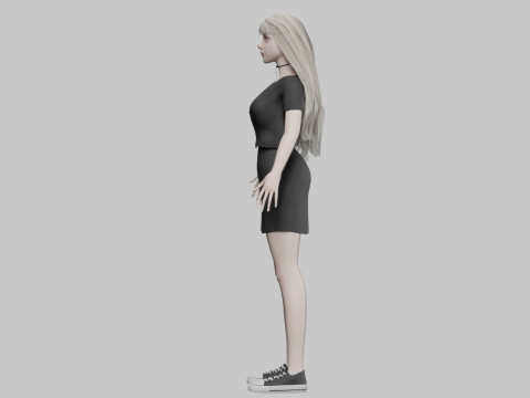Pretty Beautiful woman V33045 Modello 3D