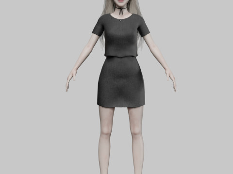 Pretty Beautiful woman V33045 Modello 3D
