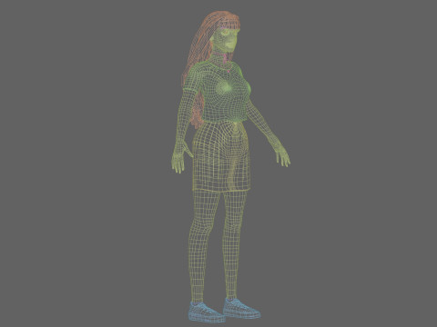 Pretty Beautiful woman V33045 Modello 3D