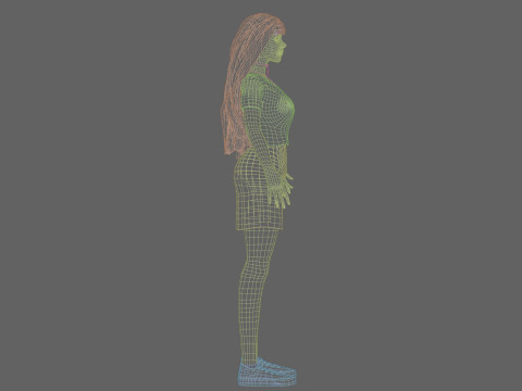 Pretty Beautiful woman V33045 Modello 3D