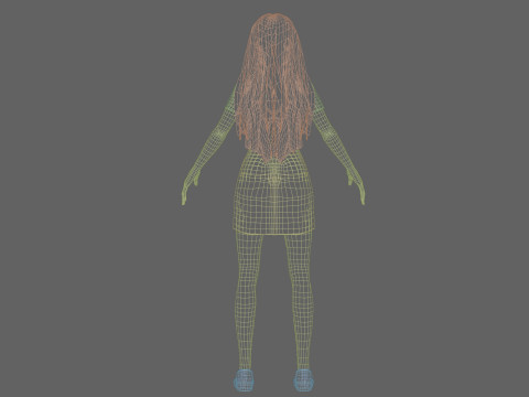 Pretty Beautiful woman V33045 Modello 3D