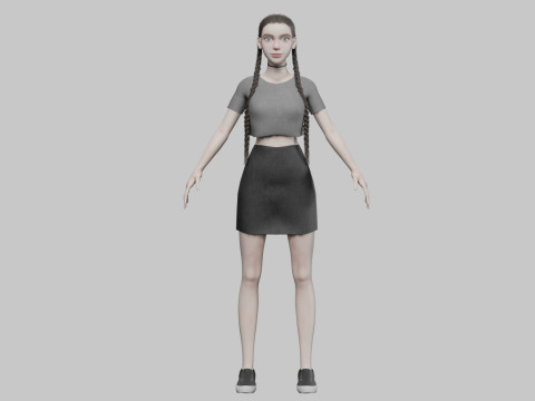 Pretty cool woman V32024 Modelo 3D