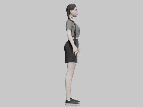 Pretty cool woman V32024 Modelo 3D