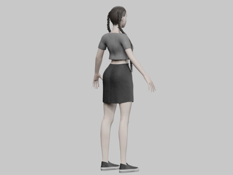 Pretty cool woman V32024 Modelo 3D