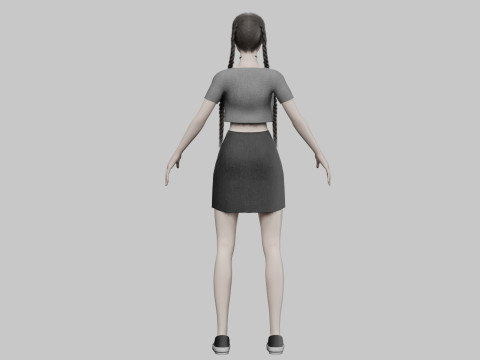 Pretty cool woman V32024 Modelo 3D