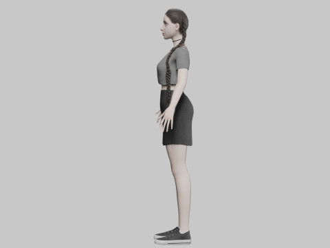 Pretty cool woman V32024 Modelo 3D