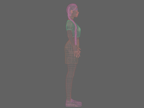 Pretty cool woman V32024 Modelo 3D