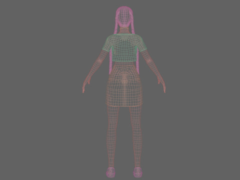 Pretty cool woman V32024 Modelo 3D