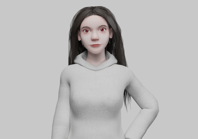 Pretty cute Woman V36010 3D मॉडल .c4d .max .obj .3ds .fbx .stl .blend 