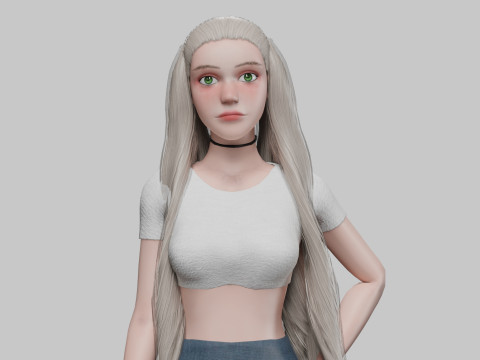 Pretty Standard Woman V27456 3D 모델