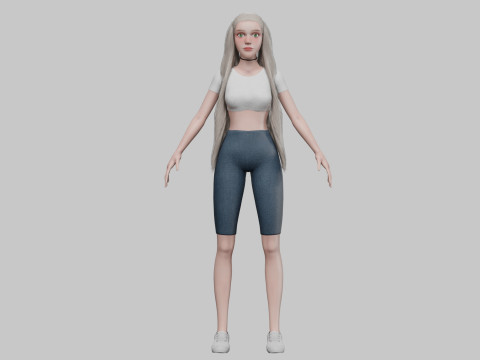 Pretty Standard Woman V27456 3D 모델