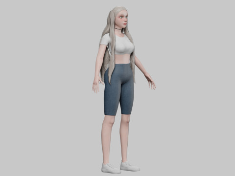 Pretty Standard Woman V27456 3D 모델
