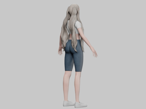 Pretty Standard Woman V27456 3D 모델