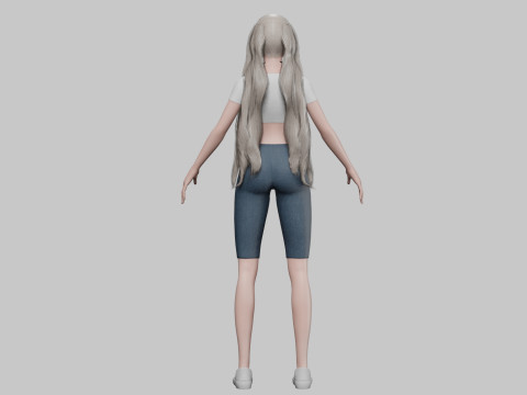 Pretty Standard Woman V27456 3D 모델