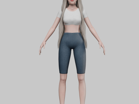 Pretty Standard Woman V27456 3D 모델