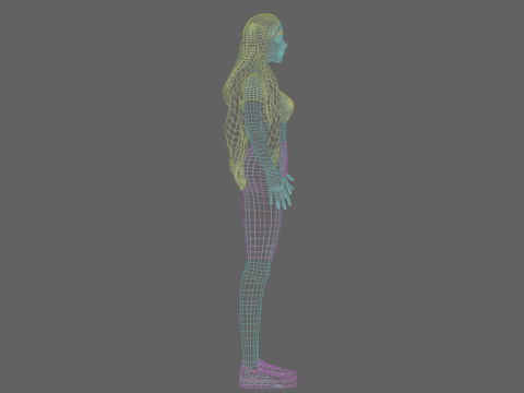 Pretty Standard Woman V27456 3D 모델