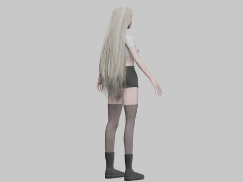 Pretty stylized woman V35206 3Dモデル