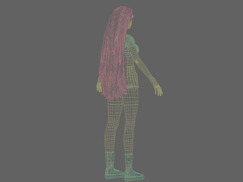 Pretty stylized woman V35206 3Dモデル
