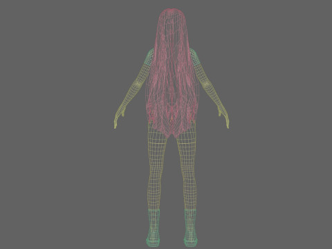 Pretty stylized woman V35206 3Dモデル