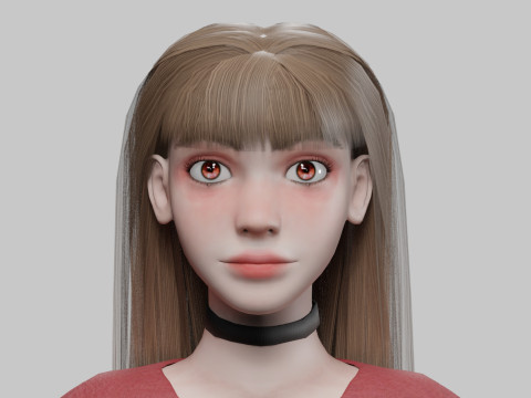 Pretty teen Woman V27397 Modèle 3D