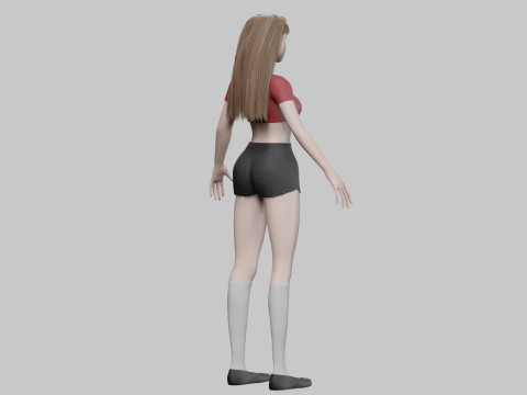 Pretty teen Woman V27397 Modèle 3D
