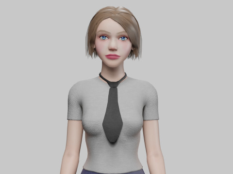 Standard Basic Woman V31436 3D 모델