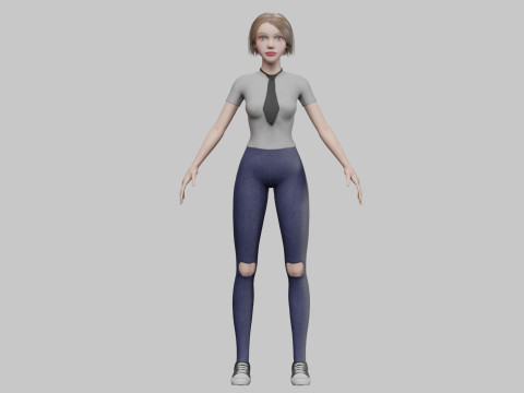 Standard Basic Woman V31436 3D 모델