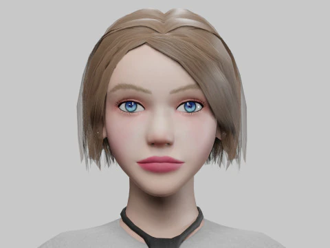 Standardowa podstawowa damska V31436 Model 3D