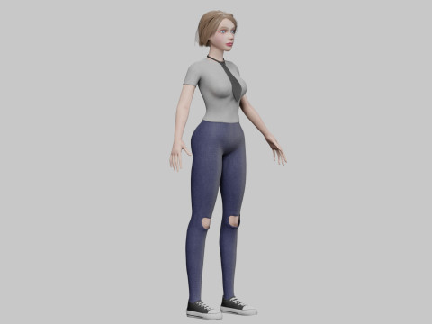 Standard Basic Woman V31436 3D 모델
