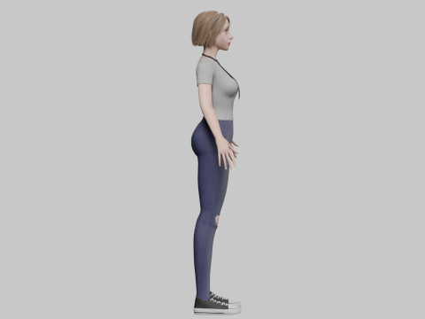 Standard Basic Woman V31436 3D 모델