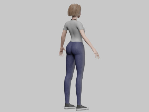 Standard Basic Woman V31436 3D 모델