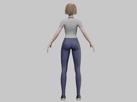 Standard Basic Woman V31436 3D 모델
