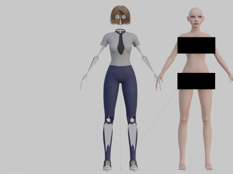 Standard Basic Woman V31436 3D 모델