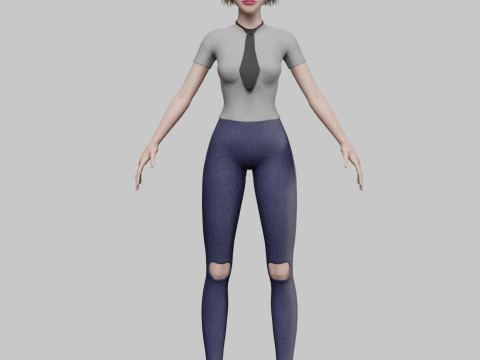 Standard Basic Woman V31436 3D 모델