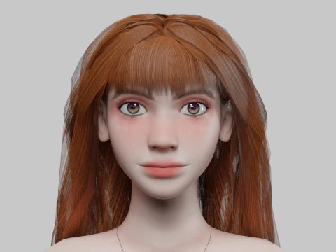 Young cute Woman V30467 3D Model