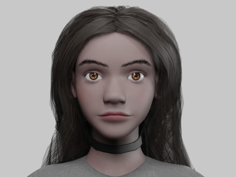 Young Pretty Woman V37144 3D Model