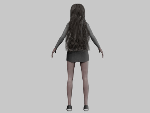 Young Pretty Woman V37144 3D Model
