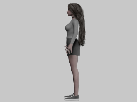 Young Pretty Woman V37144 3D Model