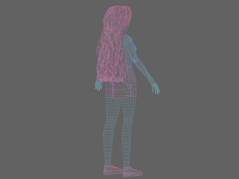 Young Pretty Woman V37144 3D Model