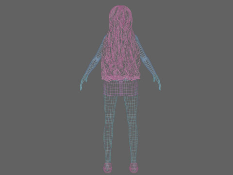 Young Pretty Woman V37144 3D Model