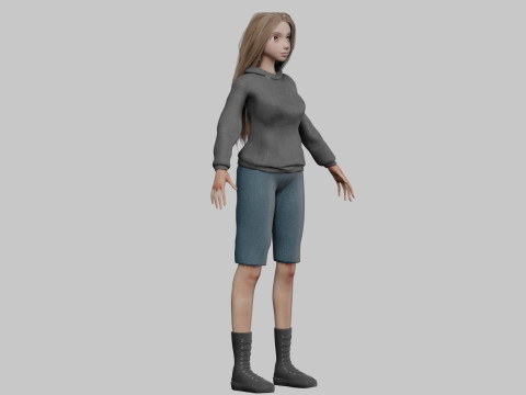 Basic Beautiful woman V36399 3D Модель